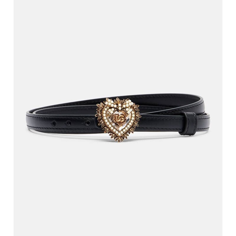 Dolce&Gabbana Devotion embellished leather belt