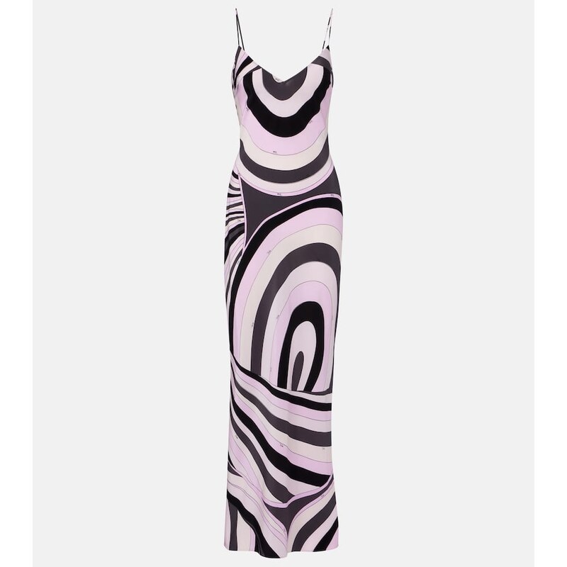 Pucci Iride silk crÃªpe de chine slip dress
