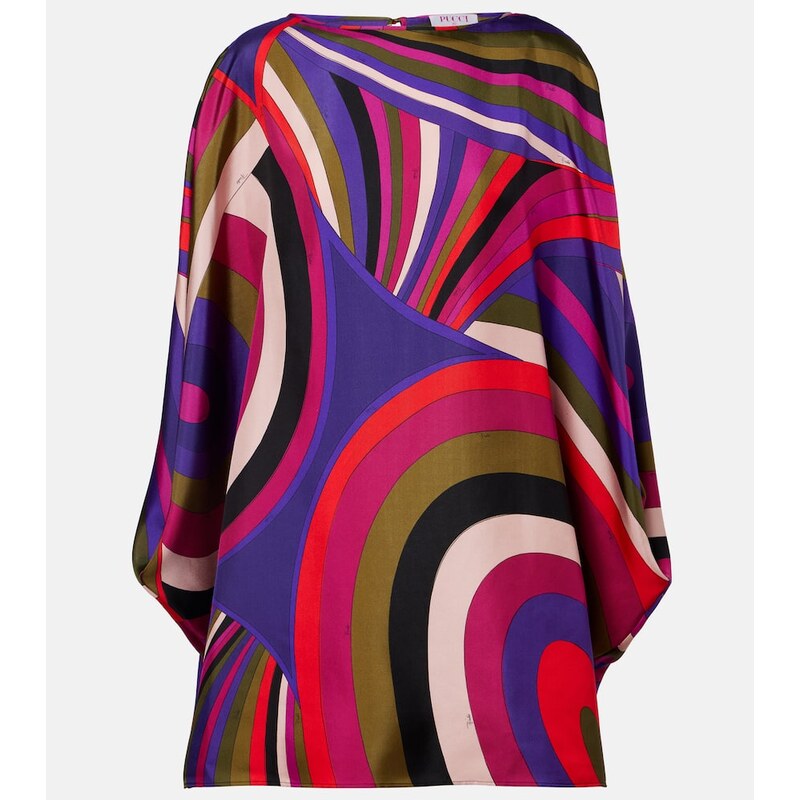 Pucci Iride silk satin minidress