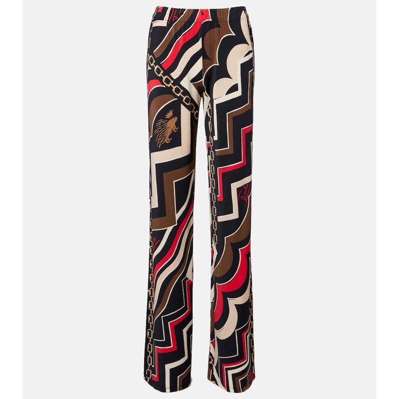 Pucci Printed jersey satin straight pants