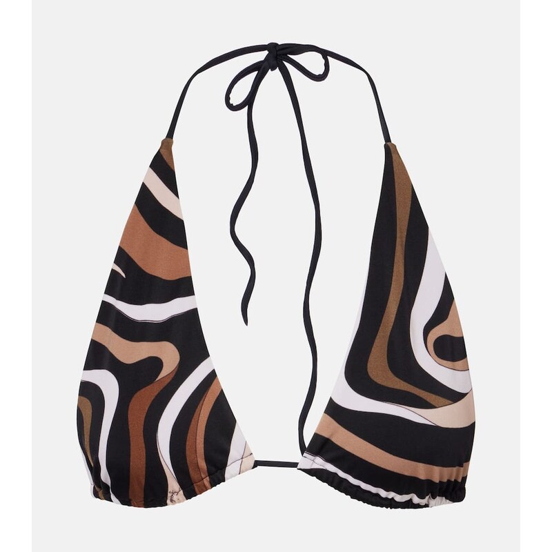 Pucci Marmo triangle bikini top