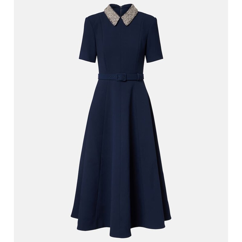 Rebecca Vallance Xena embellished crÃªpe midi dress