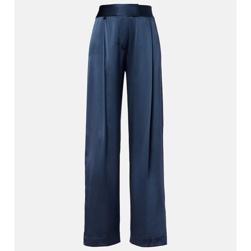 The Sei High-rise silk wide-leg pants