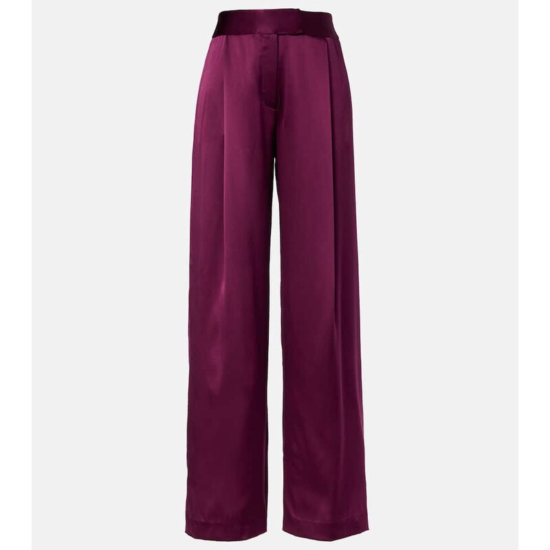 The Sei High-rise silk wide-leg pants