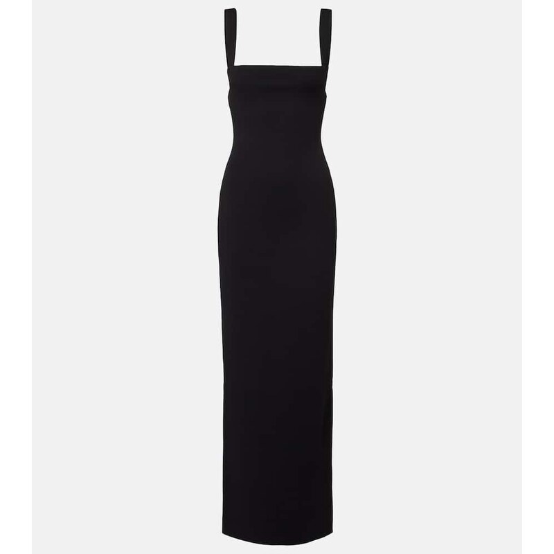 Solace London Joni crÃªpe gown