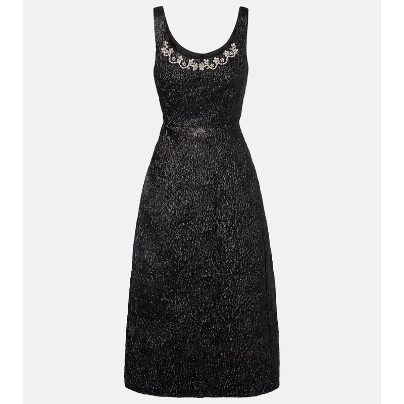 Simone Rocha Embellished lamÃ cocktail dress