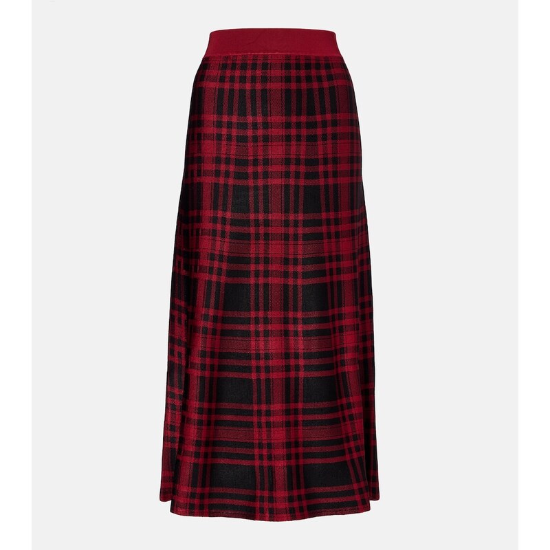 Polo Ralph Lauren Plaid midi skirt