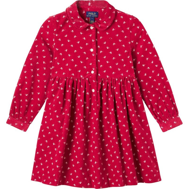 Polo Ralph Lauren Kids Floral cotton corduroy dress
