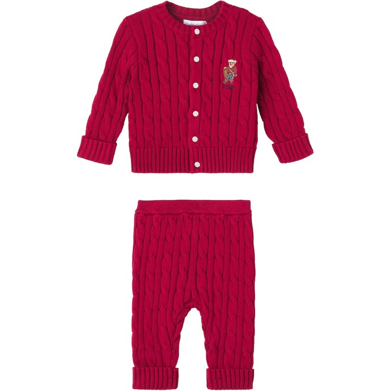 Polo Ralph Lauren Kids Baby cotton cardigan and pants set