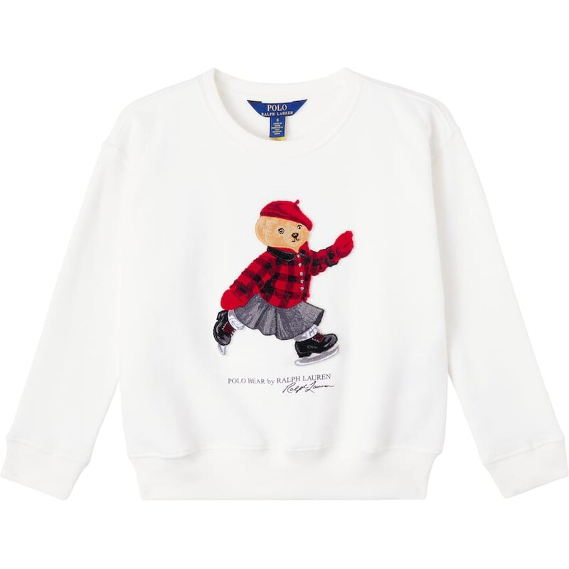 Polo Ralph Lauren Kids Polo Bear cotton-blend fleece sweatshirt