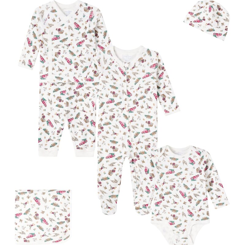 Polo Ralph Lauren Kids Baby Polo Bear printed cotton gift set