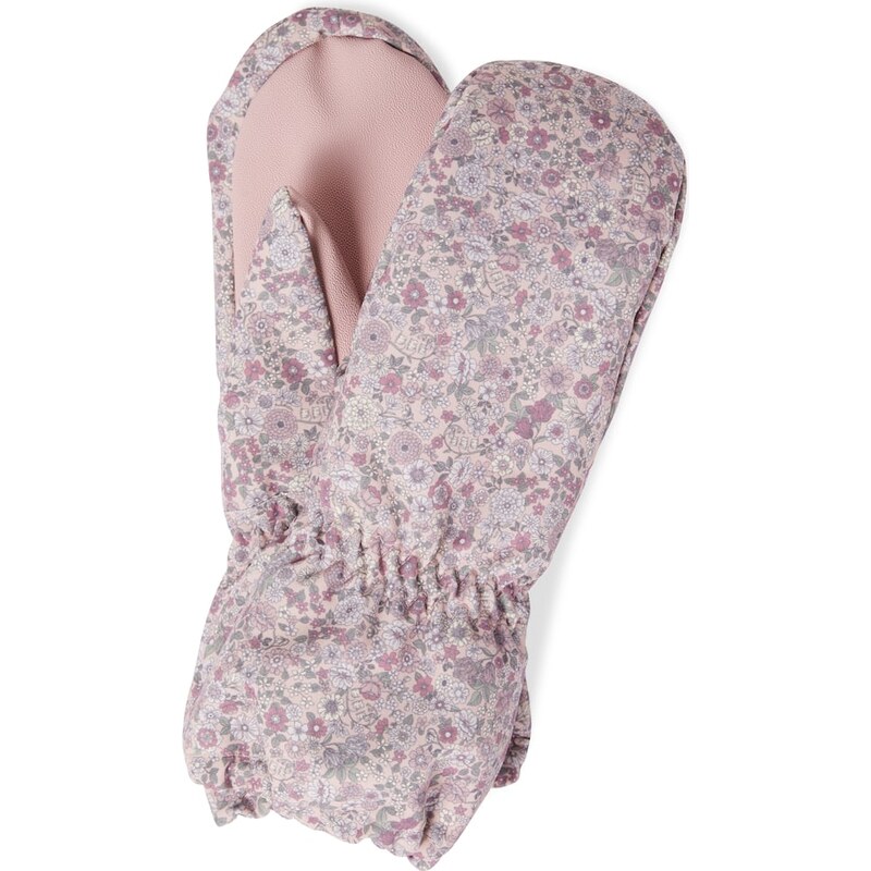 Wheat Monta floral mittens