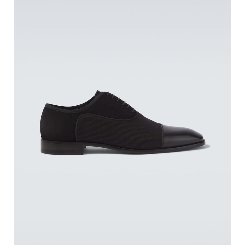 Christian Louboutin Greggory leather-trimmed Oxford shoes