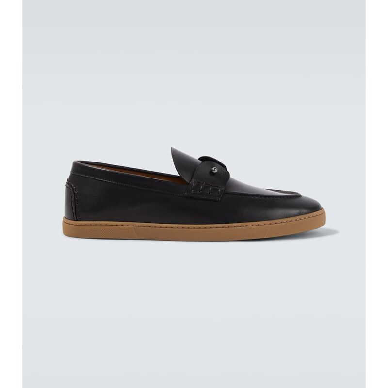 Christian Louboutin Chambeliboat leather slip-on shoes