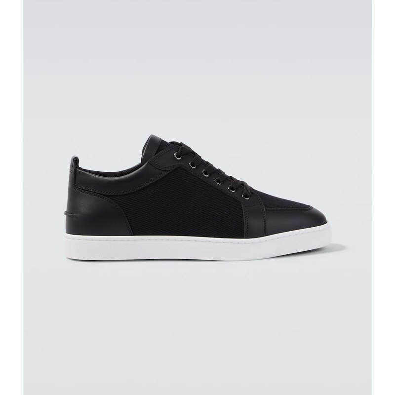 Christian Louboutin Rantulow leather-trimmed twill sneakers