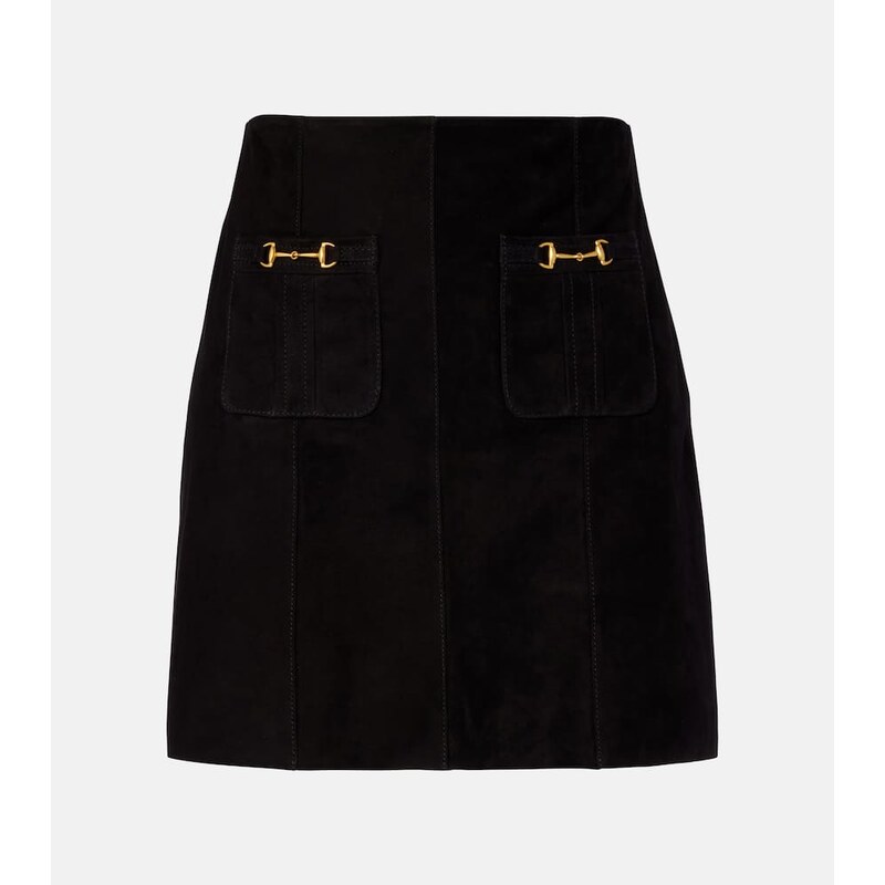 Rixo Wiley suede miniskirt