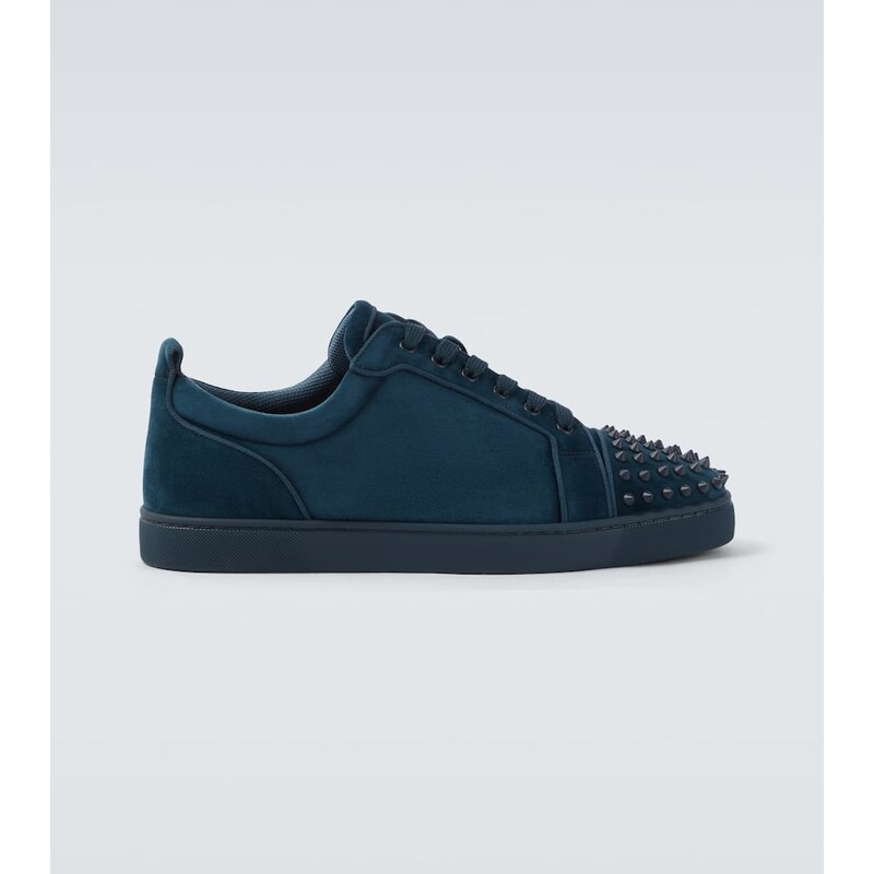 Christian Louboutin Louis Junior Spikes embellished suede