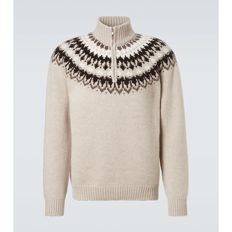 Arch4 Mr Saint Gervais cashmere half-zip sweater
