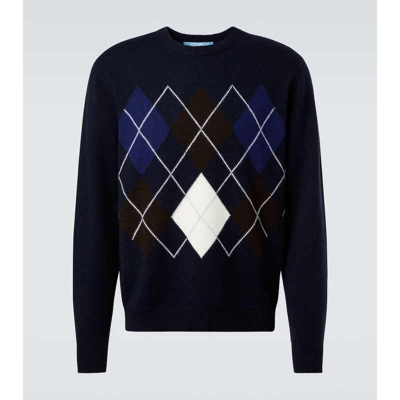 Arch4 Argyle cashmere sweater