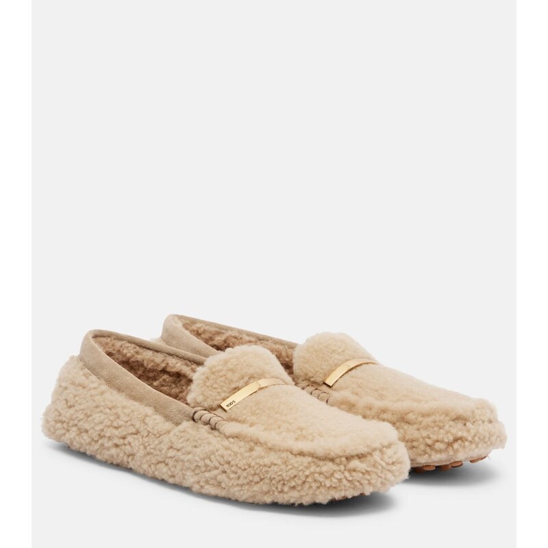 Tods Gommino shearling driving shoes