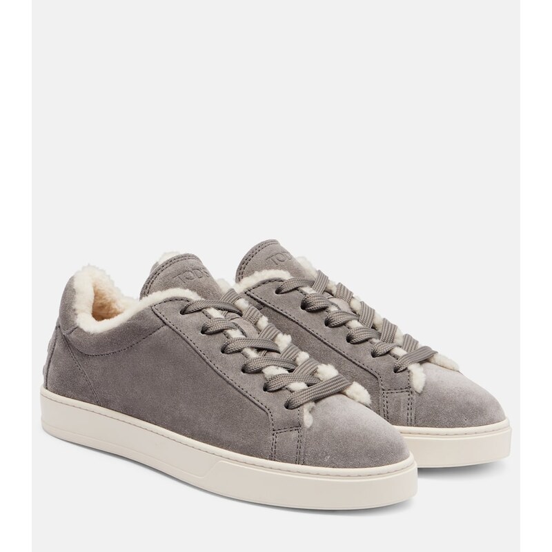 Tods Classic shearling-lined suede sneakers