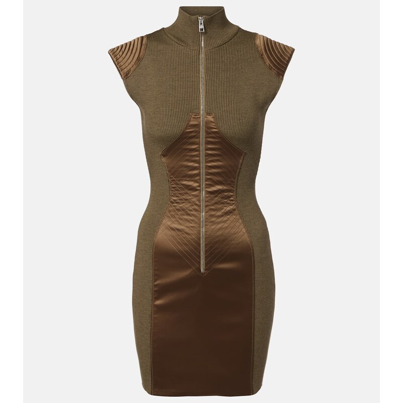 Jean Paul Gaultier Wool-blend minidress
