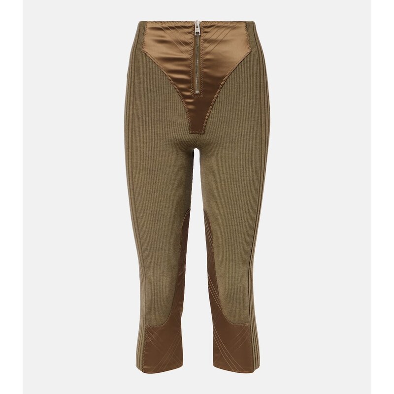 Jean Paul Gaultier Wool-blend Capri pants