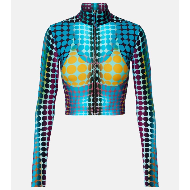 Jean Paul Gaultier Re-Edition printed top