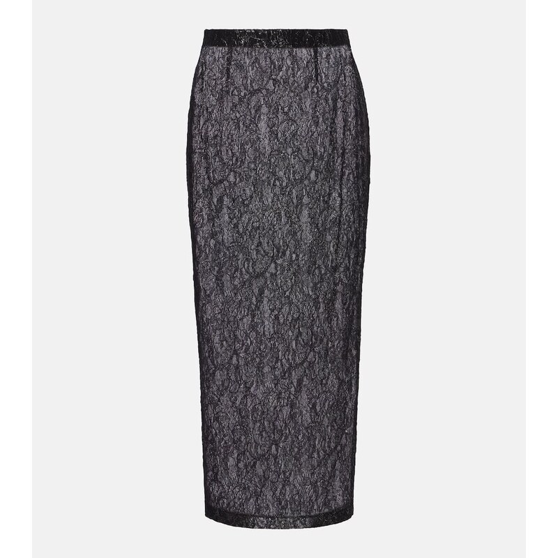 Wardrobe.NYC Floral lace midi skirt