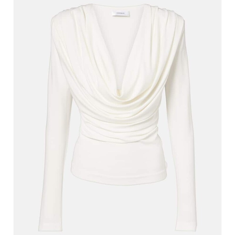 Wardrobe.NYC Draped jersey top