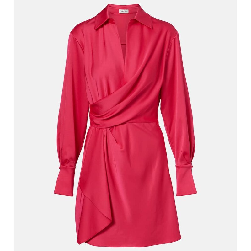 Simkhai Talit draped satin wrap dress