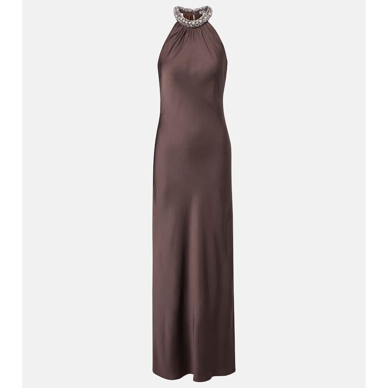Simkhai Embellished satin gown