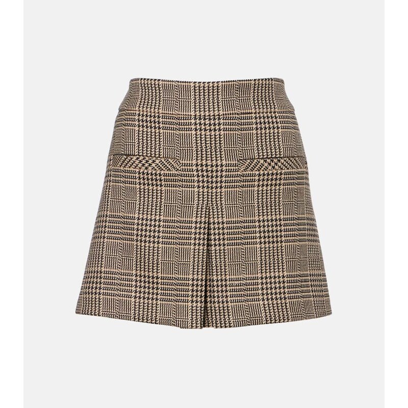 Veronica Beard Pavaline houndstooth miniskirt