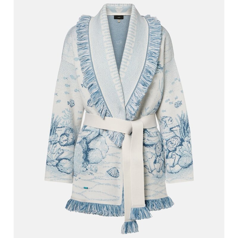 Alanui Deep In The Ocean wool-blend cardigan