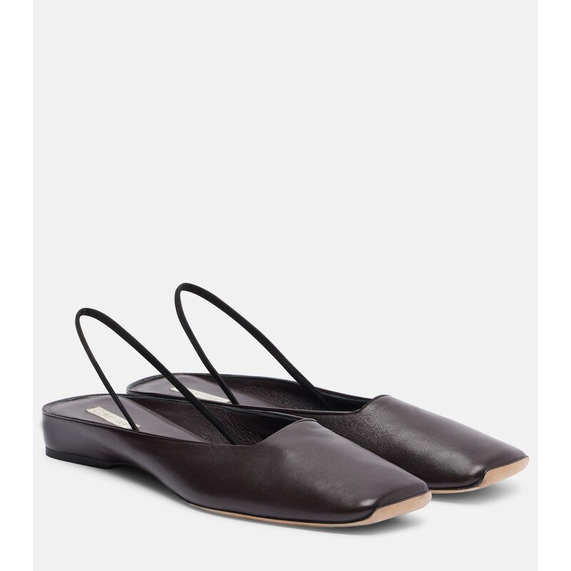 Calvin Klein Collection Kate leather slingback flats