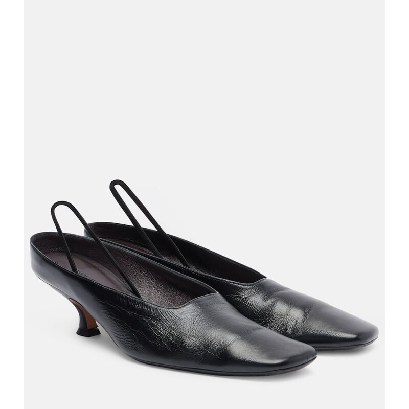 Calvin Klein Collection Anna leather slingback pumps