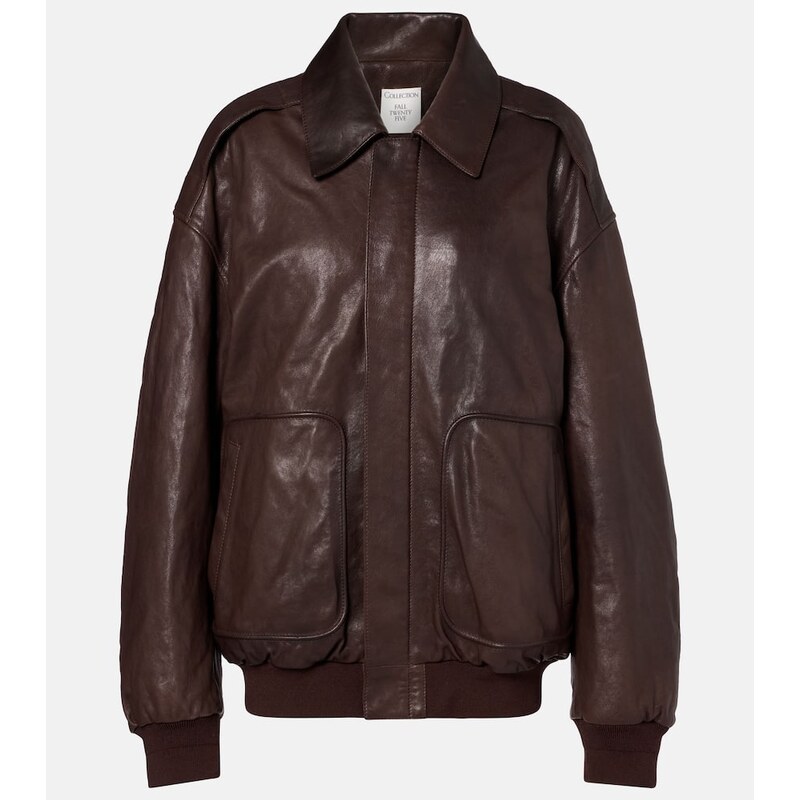 Calvin Klein Collection Johnson leather bomber jacket