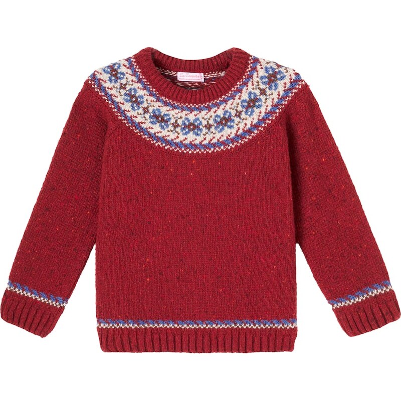 La Coqueta Intarsia wool-blend sweater