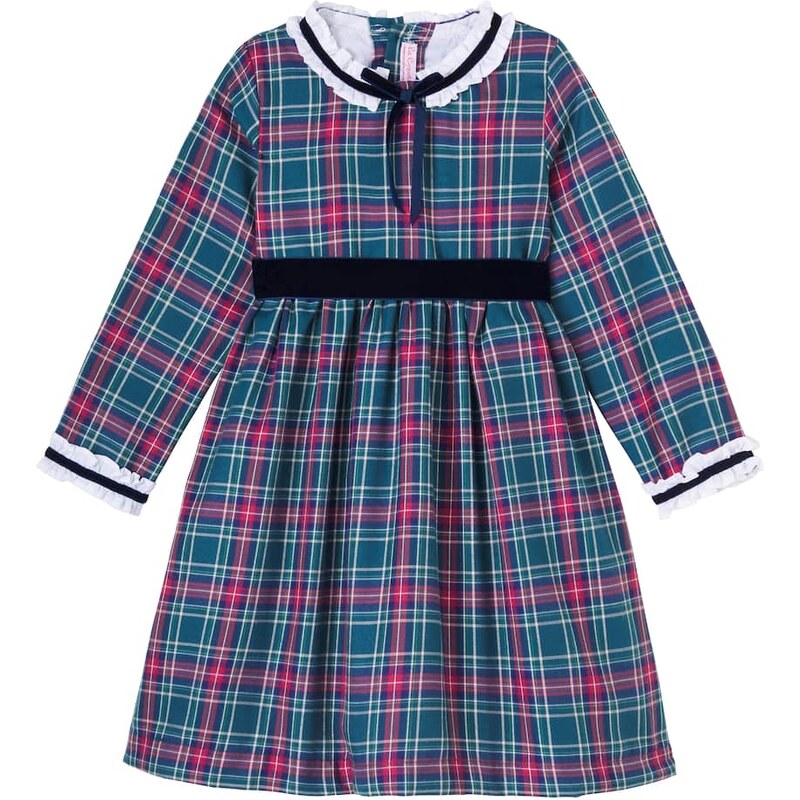 La Coqueta Clarisa tartan cotton-blend dress