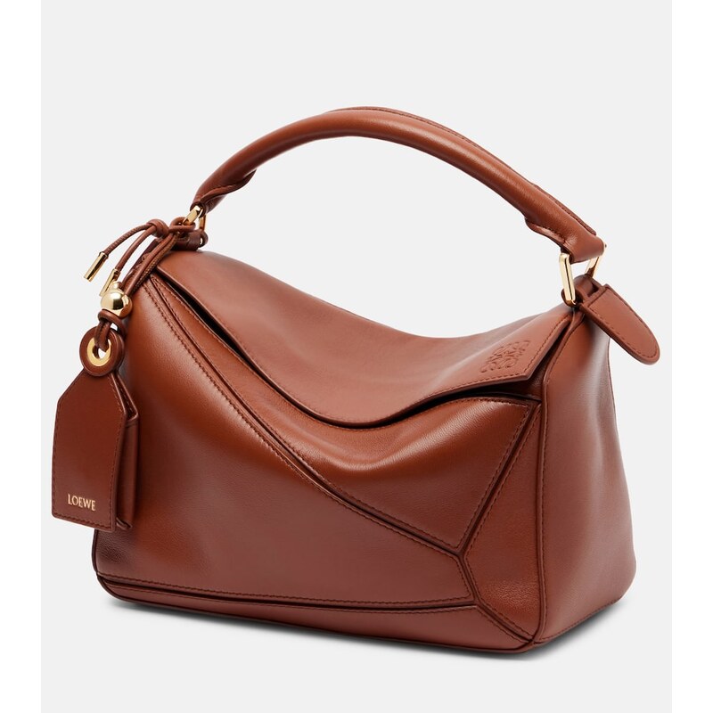 Loewe Featherlight Puzzle Small leather top-handle bag
