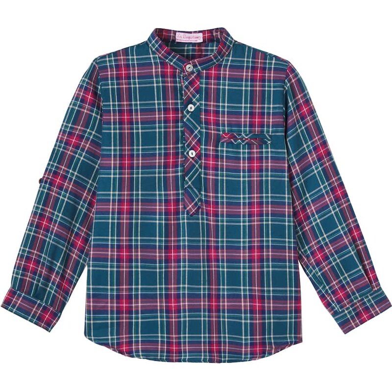 La Coqueta Mateo tartan cotton-blend shirt