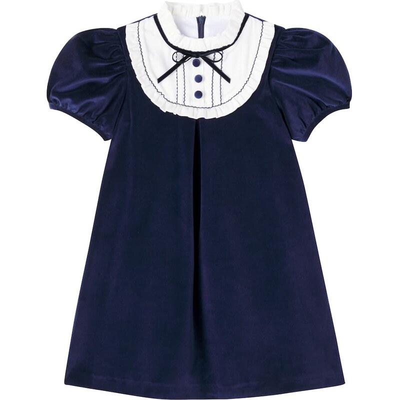 La Coqueta Clara cotton velvet dress