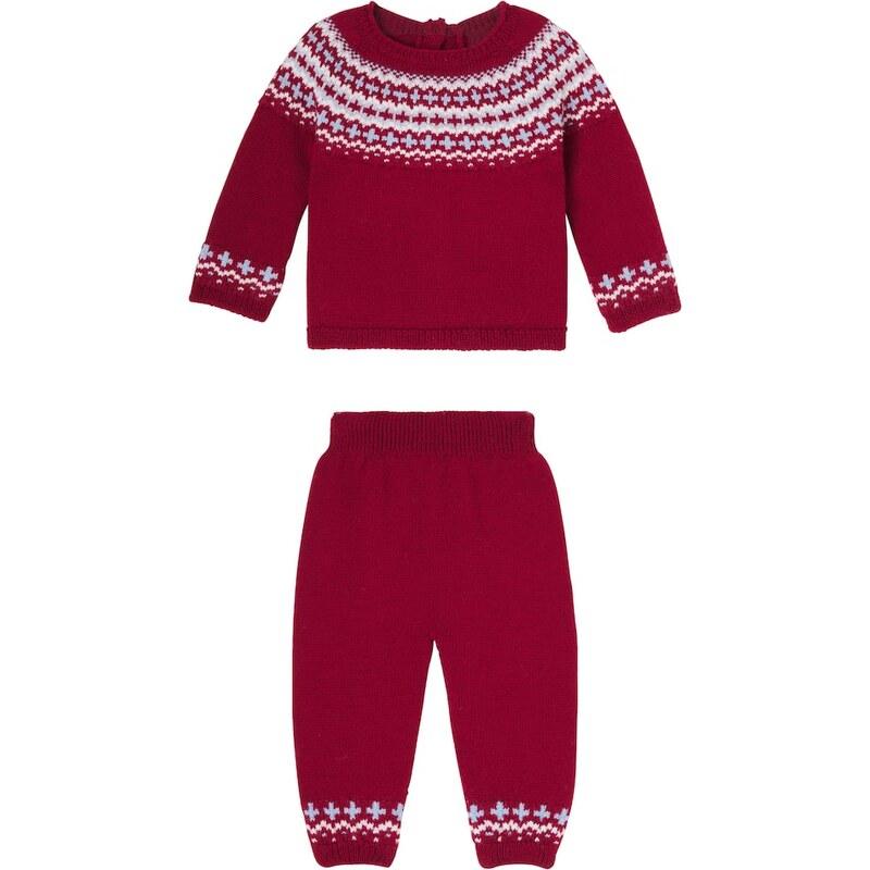 La Coqueta Baby Lyle wool sweater and pants set