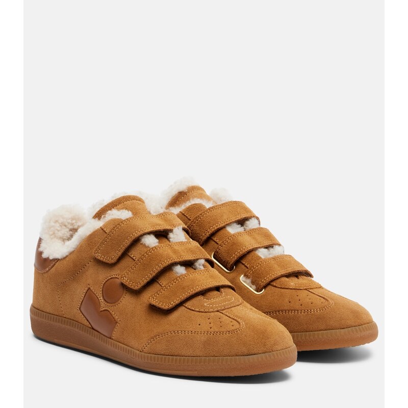 Isabel Marant Beth shearling-lined suede sneakers