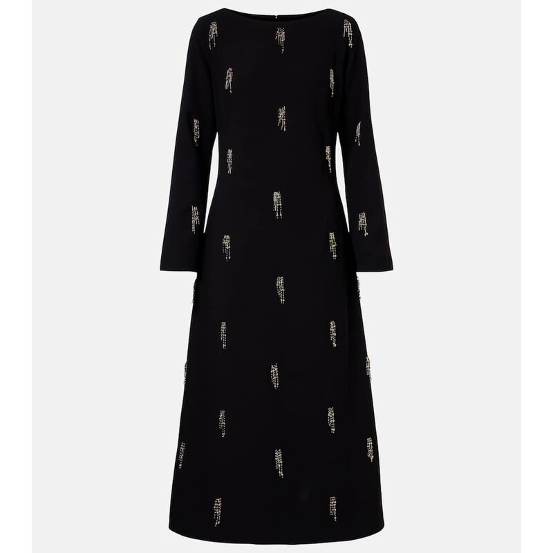 Simkhai Coretta embellished crÃªpe midi dress
