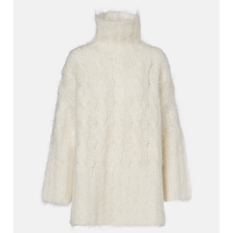 Joseph Fortin cable-knit mohair-blend sweater