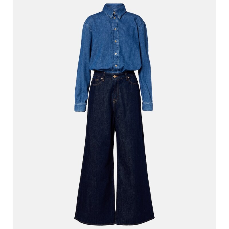 7 For All Mankind Denim jumpsuit