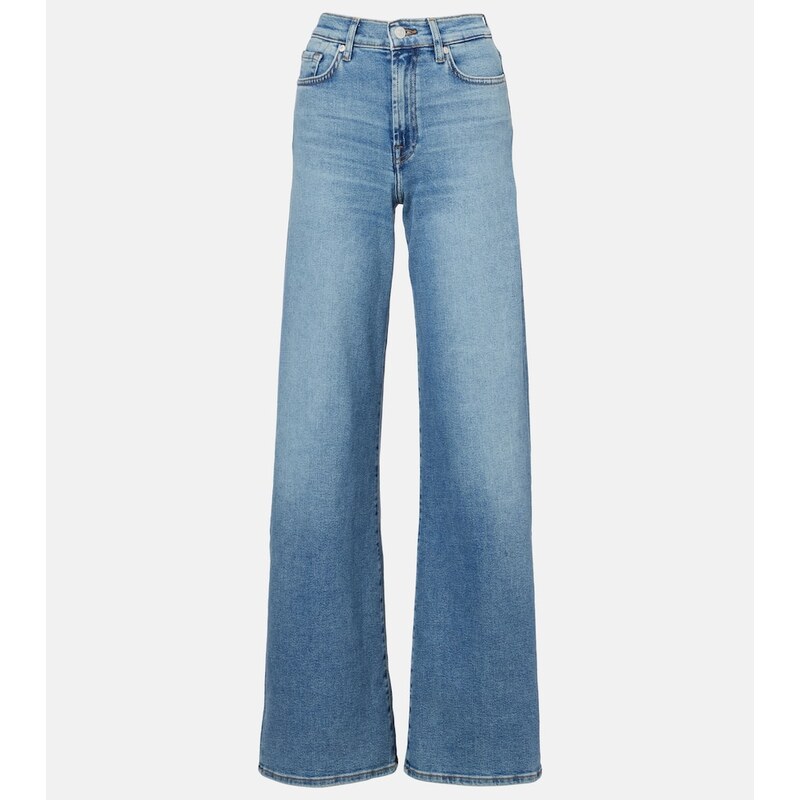 7 For All Mankind Lotta high-rise wide-leg jeans