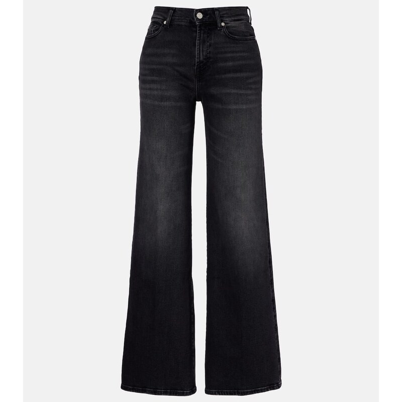7 For All Mankind Lotta high-rise wide-leg jeans