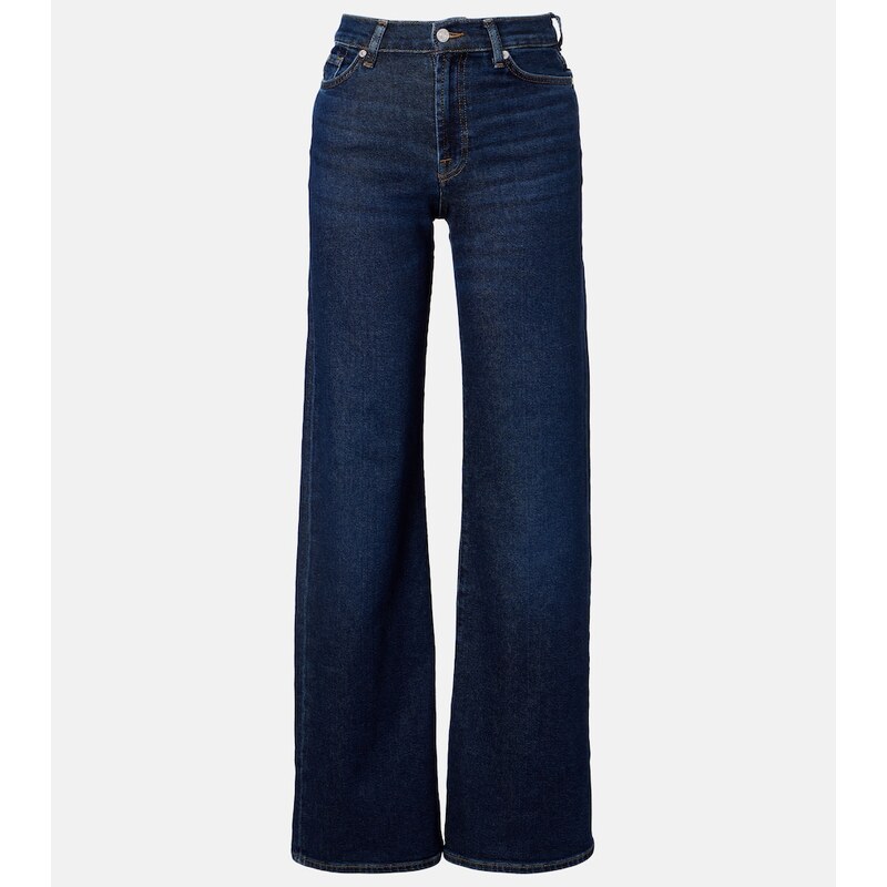 7 For All Mankind Lotta high-rise wide-leg jeans